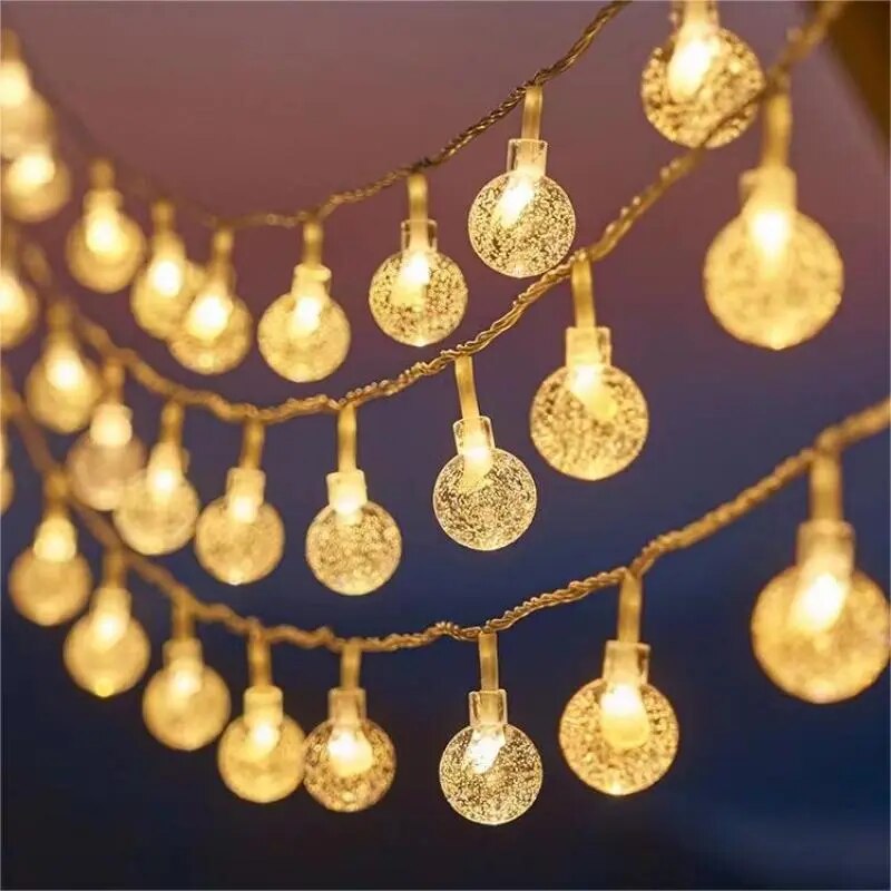 Christmas Lights Snowflake String Lights for Home Christmas Tree Garden Decor